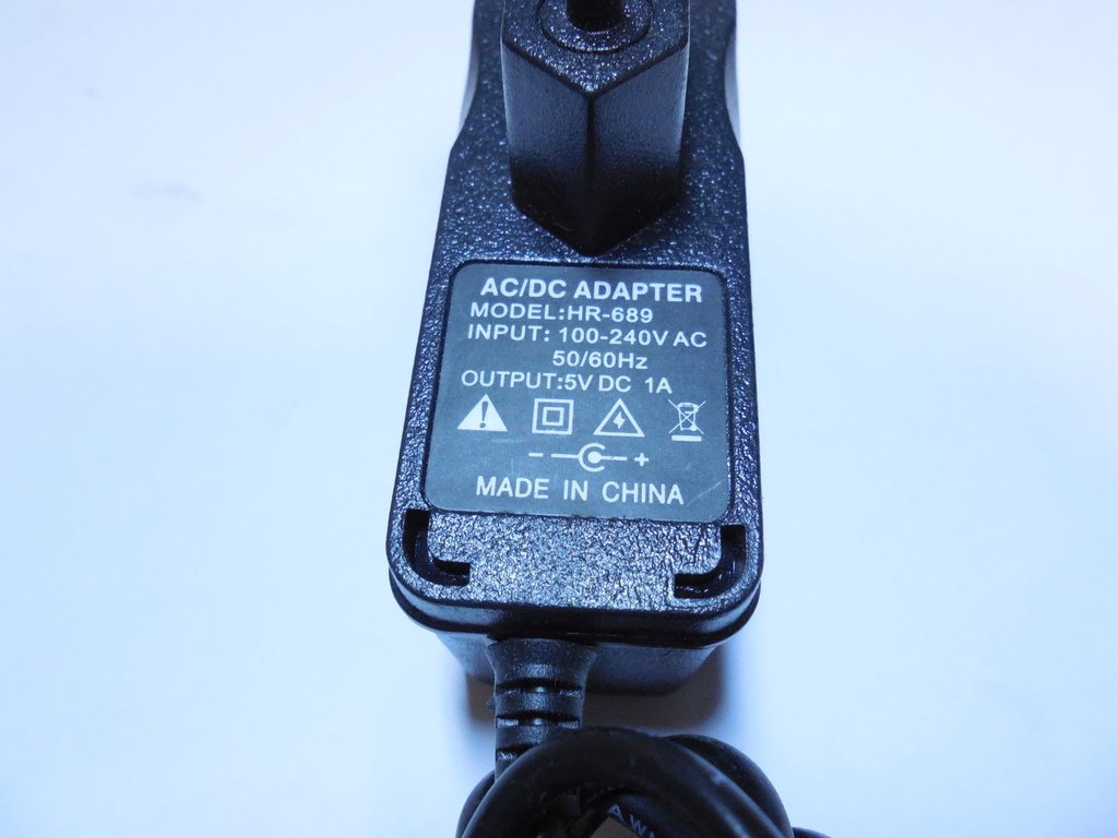Блок питания AC/DC Adaptor HR-689 /DC 5V /1000mA - Pic n 256241