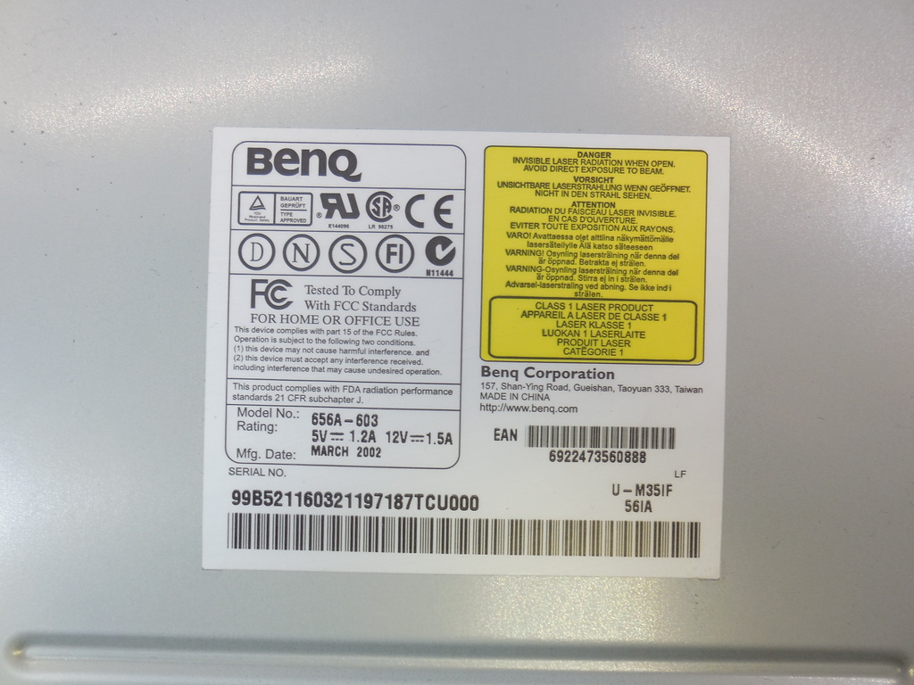 Легенда! Привод CD ROM BenQ 656A-603 - Pic n 270256