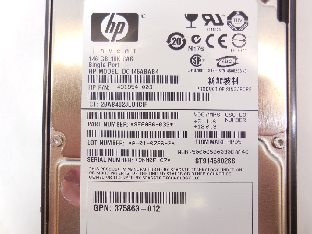Жесткий диск 2.5 HDD SAS 146GB HP 432320-001 - Pic n 270540