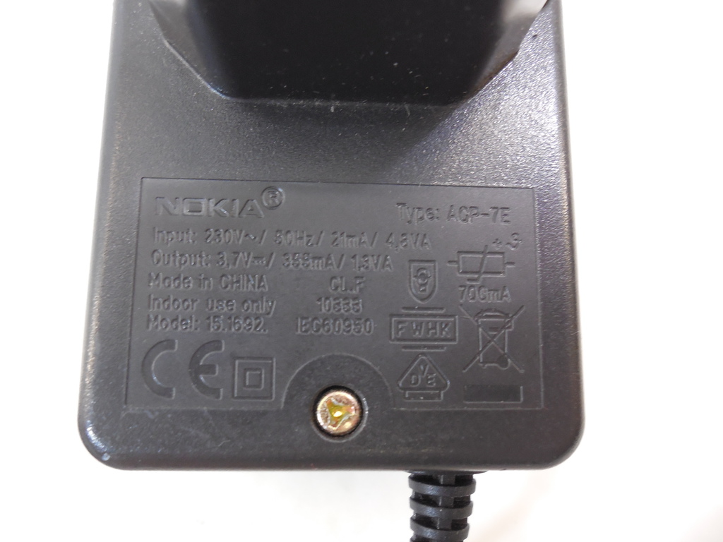 Адаптер питания AC/DC Nokia ACP-7E - Pic n 251882