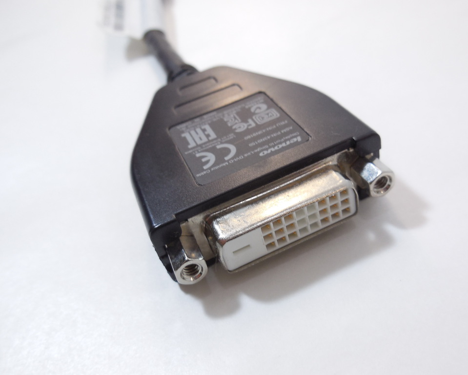 Кабель переходник Lenovo DisplayPort to DVI  - Pic n 276878