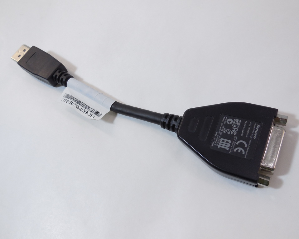 Кабель переходник Lenovo DisplayPort to DVI  - Pic n 276878