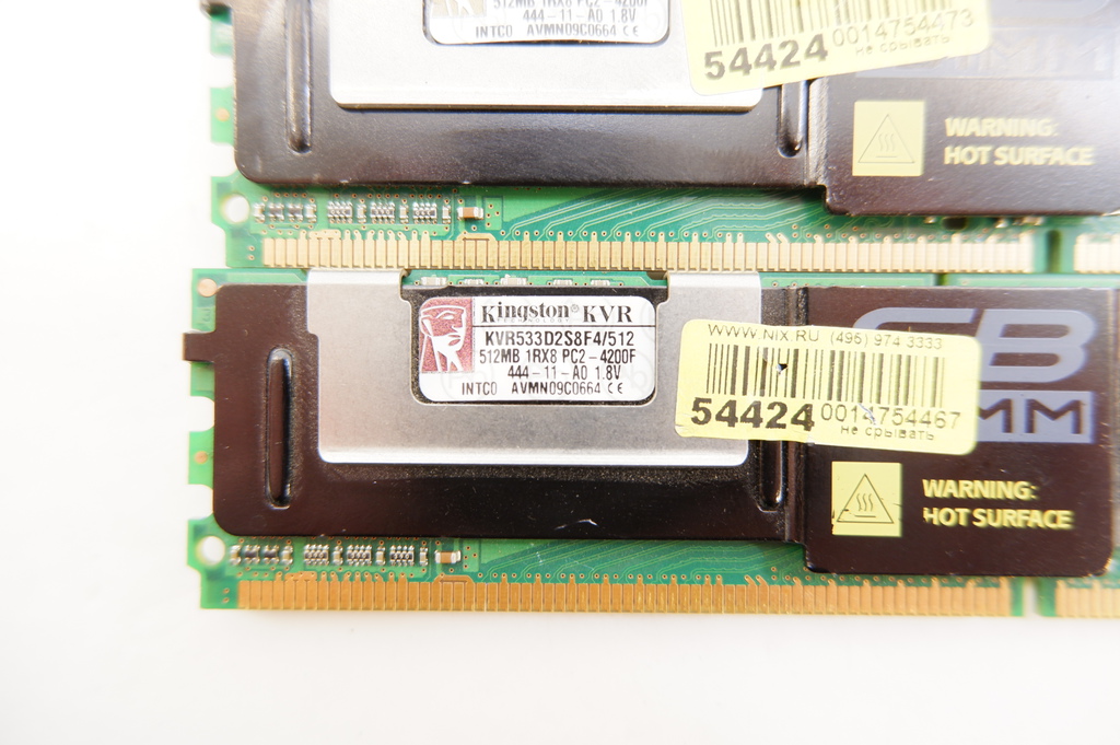 Серверная память Kingston FB-DIMM PC2 4200F 512MB - Pic n 281309