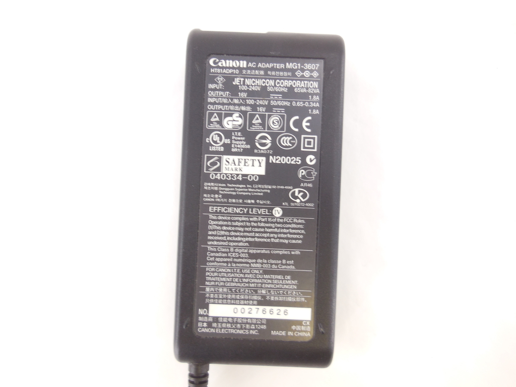 Блок питания Canon AC Adapter MG1-3607 - Pic n 298547