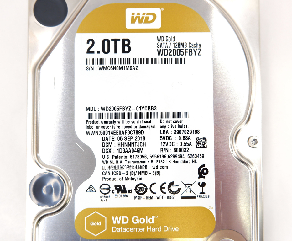 Жёсткий диск 3.5" HDD SATA 2TB WD Gold - Pic n 276992