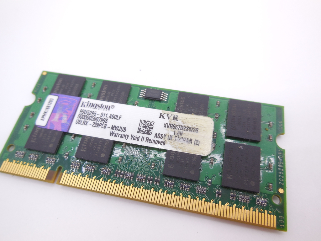 Модуль памяти So-Dimm DDR2 2Gb PC2-5300 (667 Mhz) Kingston KVR667D2S5/2G - Pic n 309274