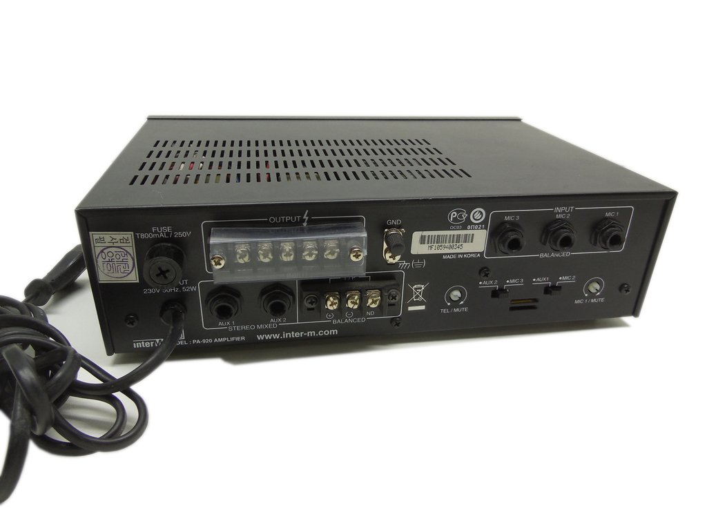 Усилитель мощности INTER-M PA-920 Amplifier - Pic n 309849