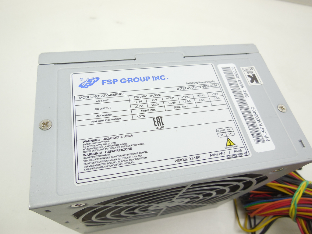 Блок питания ATX 450W FSP ATX-450PNR-I - Pic n 310032