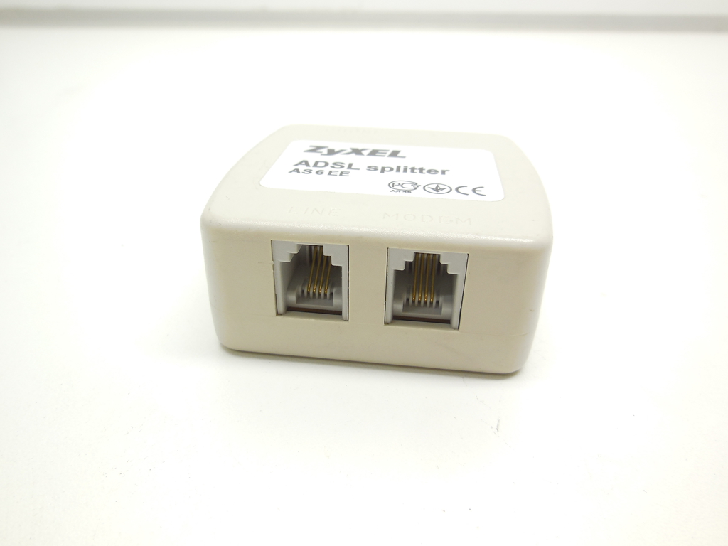 ADSL телефонный сплиттер ZyXel AS6EE, DSL-30CF adsl splitter универсальные для ADSL модемов - Pic n 310354
