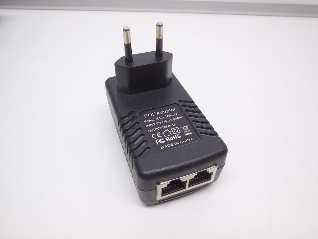 PoE адаптер LZD101-24W-24V 2x Port LAN (RJ-45), DC Output: 24V, 1A - Pic n 310832