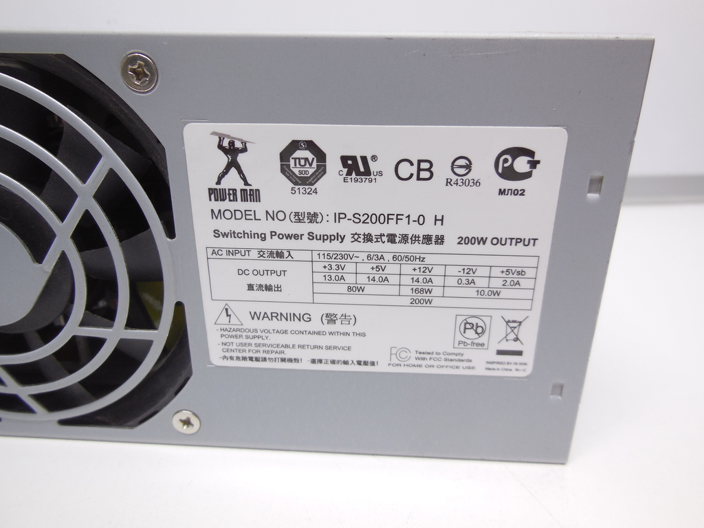 Блок питания TFX 200W Inwin POWER MAN IP-S200FF1-0 - Pic n 310835
