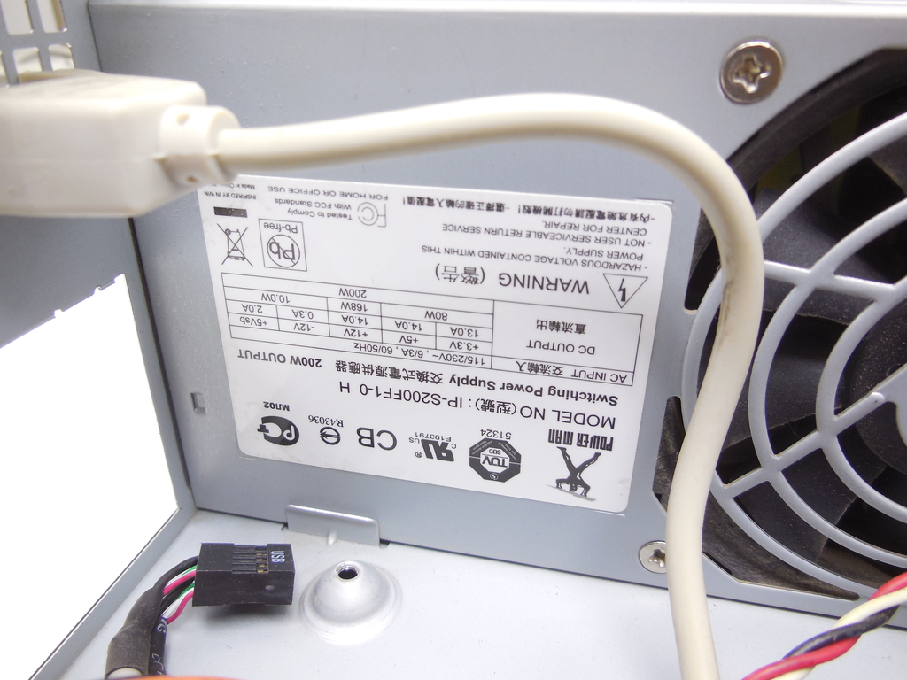 Корпус mini TFX Inwin BP671BL Mini-ITX с высокой заглушкой и блоком питания 200 Вт - Pic n 310836