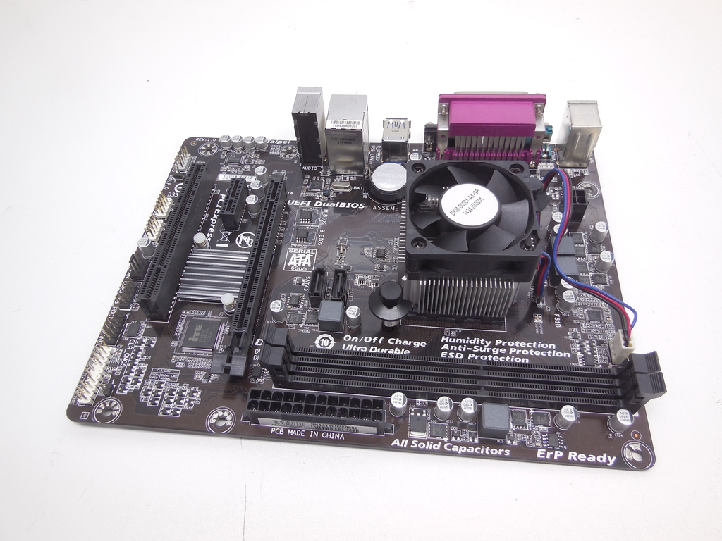 Материнская плата Socket AM1 (FS1B) Gigabyte GA-AM1M-S2P (rev. 1.0) С процессором 4 ядра AMD Sempron 3850 (1.3 ГГц) - Pic n 310867