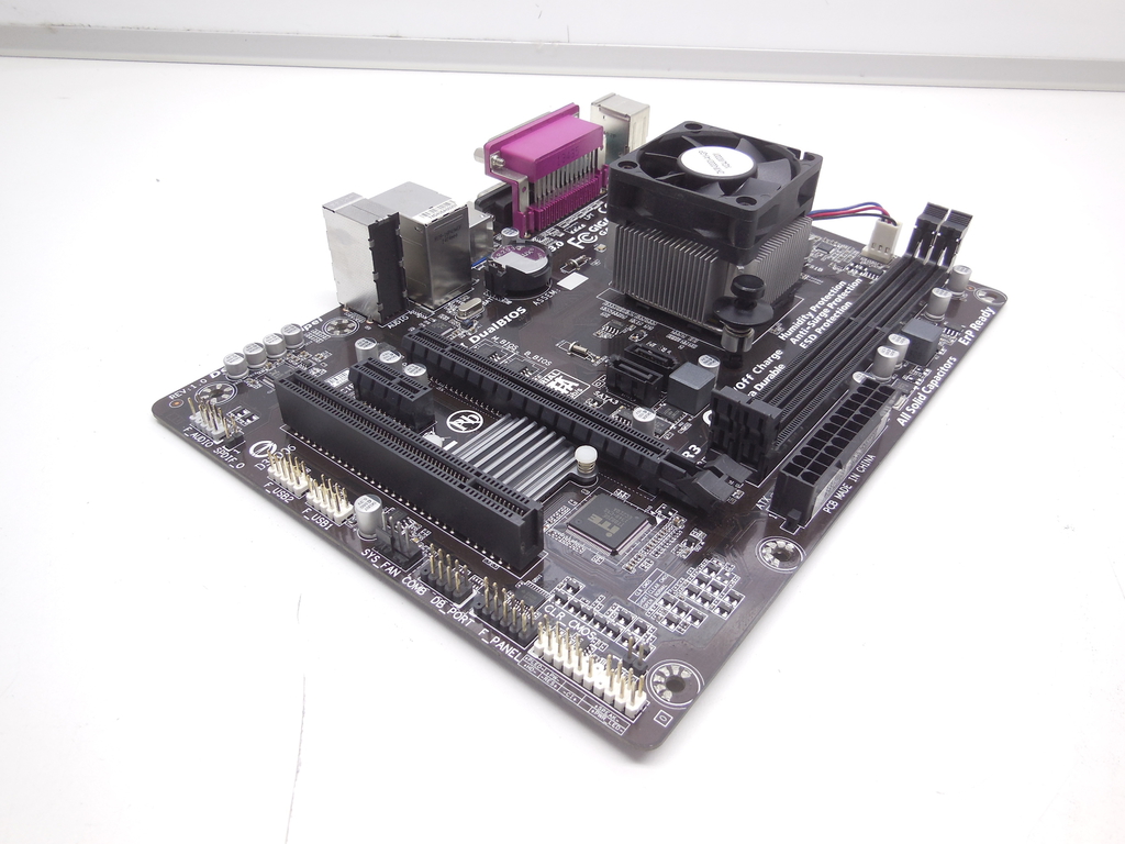 Материнская плата Socket AM1 (FS1B) Gigabyte GA-AM1M-S2P (rev. 1.0) С процессором 4 ядра AMD Sempron 3850 (1.3 ГГц) - Pic n 310867