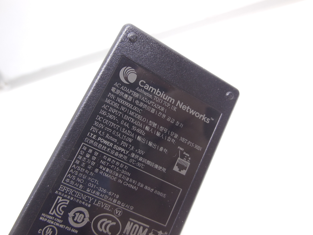 Инжектор PoE Cambium Networks NET-P15-30IN 30 В 0.5А - Pic n 310884