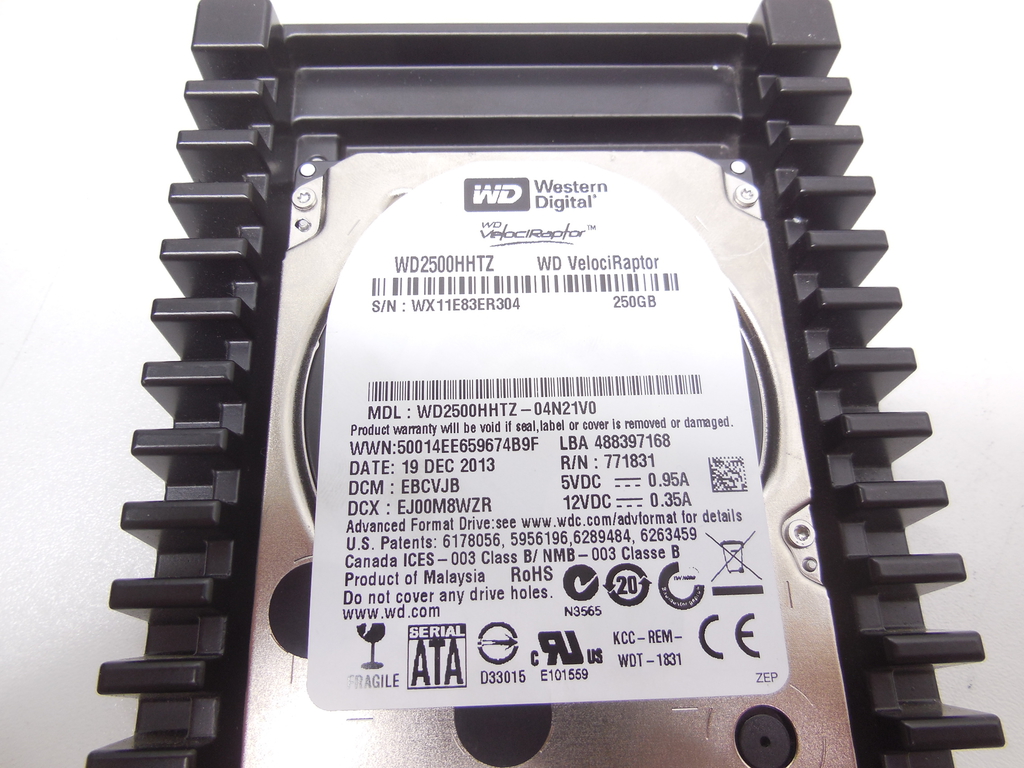 Жесткий диск 2.5" WD VelociRaptor WD2500HHTZ, 250Гб, Буфер HDD 64 Мб, SATA III 6Gbit/s, 10000 rpm - Pic n 310888
