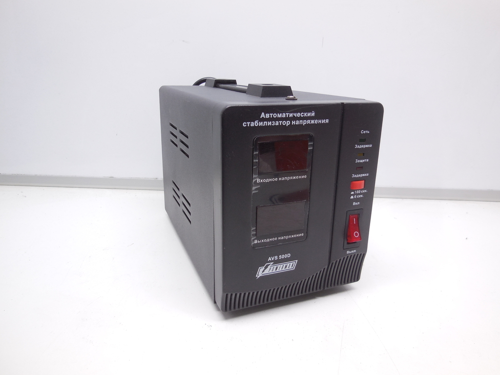 Стабилизатор POWERMAN AVS 500D, ступенчатый регулятор, цифровые индикаторы уровней напряжения, 500ВА, 140-260В - Pic n 310920