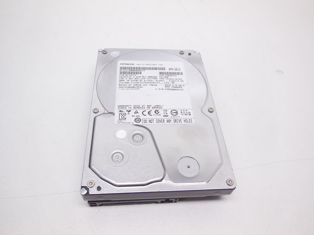Жесткий диск HDD SATA 2Tb Hitachi Deskstar 7K3000 (HDS723020BLA642) - Pic n 310932