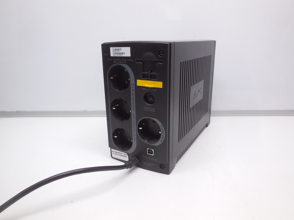 ИБП Интерактивный APC Back-UPS BC650-RS С рабочей батареей - Pic n 310936