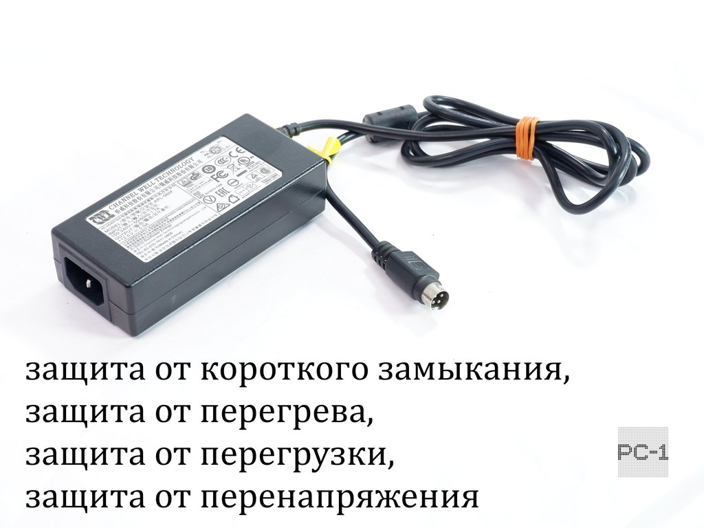 Блок питания KPL-060F 12V 5A 60W 4 Pin для Видеорегистратора Barebone bb-1900 TRASSIR Hikvision, HiWatch + Кабель - Pic n 310959