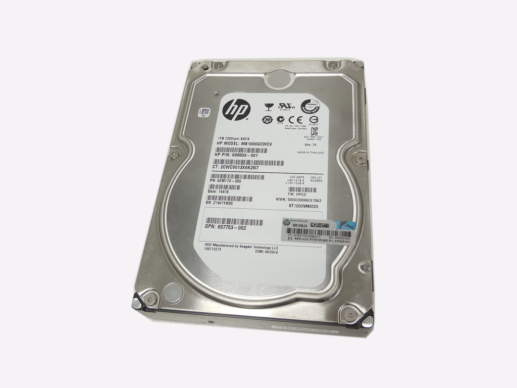 Жесткий диск HDD SATA 3.5" 1Tb (1000Gb) HP MB1000GCWCV (ST1000NM0033) рассчитан на круглосуточную работу 24/7 - Pic n 310969