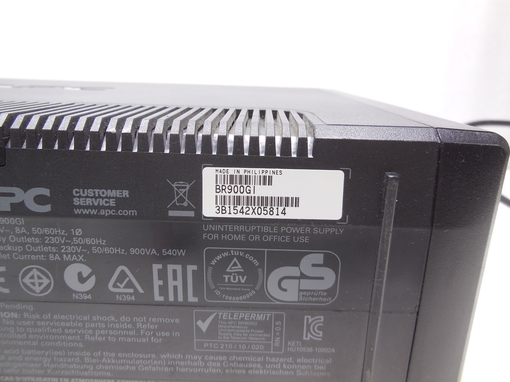 Источник бесперебойного питания APC Back-UPS Pro Power-Saving 900 BR900GI с рабочим аккумулятором - Pic n 310981