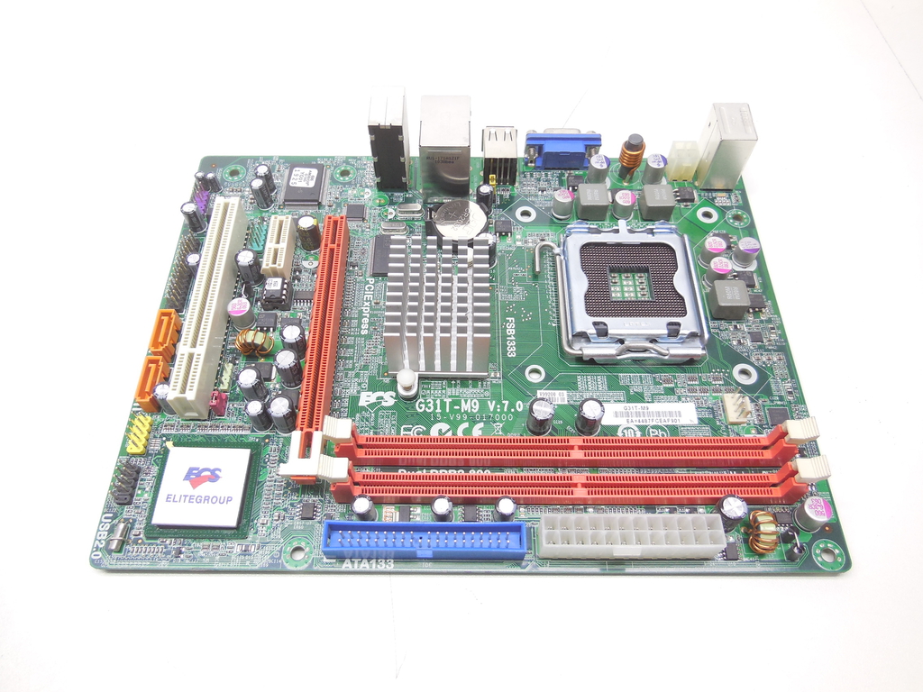 Материнская плата Socket 775 ECS G31T-M9 Рамка задних портов в комплекте - Pic n 289438
