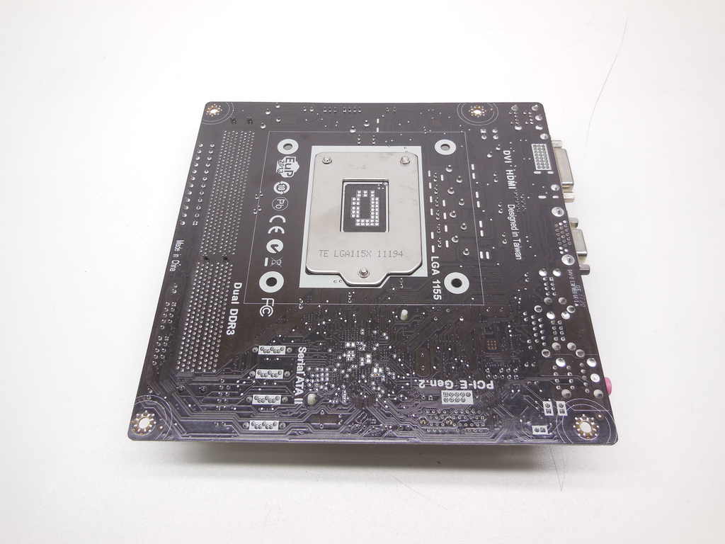 Материнская плата mini-ITX Socket 1155 ECS H61H2-I2 (V: 1.0) поддержка только Sandy BridgeРамка задних портов в комплекте - Pic n 311000