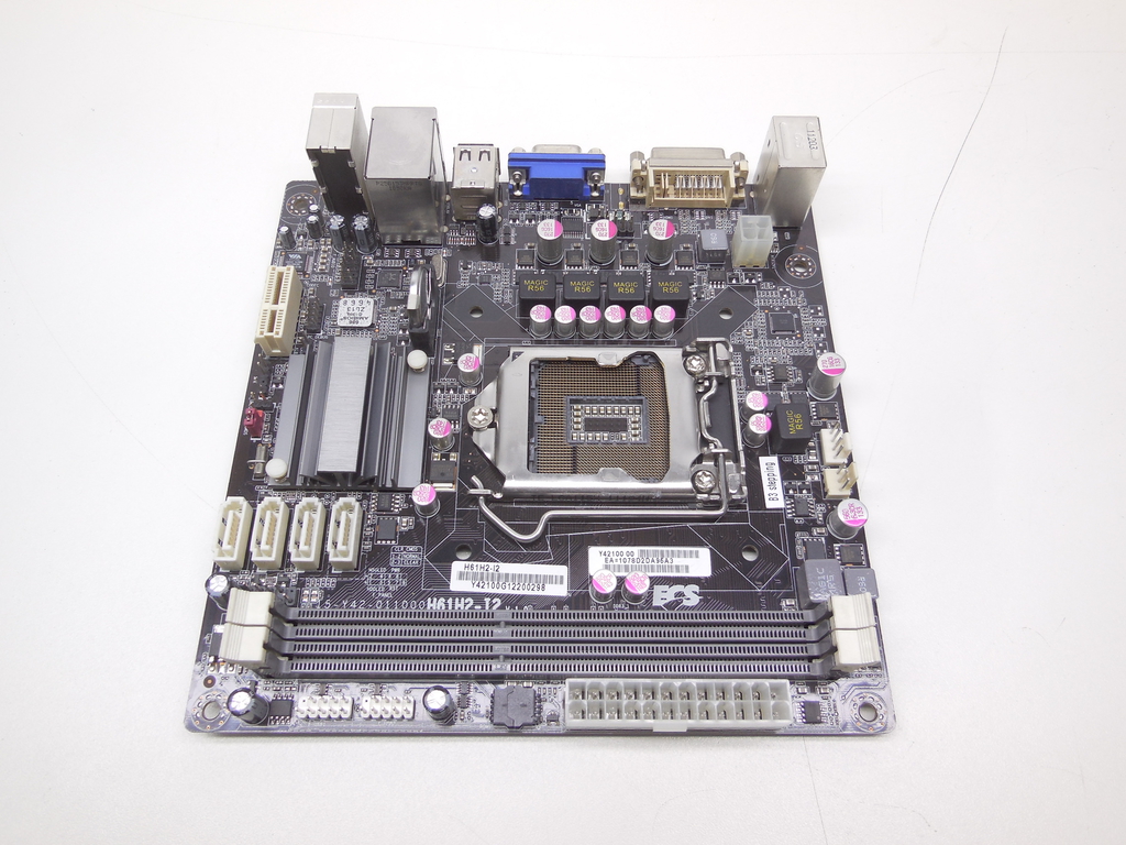 Материнская плата mini-ITX Socket 1155 ECS H61H2-I2 (V: 1.0) поддержка только Sandy BridgeРамка задних портов в комплекте - Pic n 311000