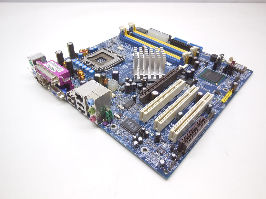 Материнская плата mATX Socket 775 ECS EliteGroup 865-M7 рамка задних портов в комплекте - Pic n 311001