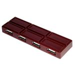 USB-хаб Chocolate 4 порта USB коричневый