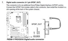 Планка портов SPDIF Optical out и SPDIF RCA out - Pic n 251136