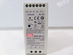 Блок питания MW MDR-60-12 12В 5А 60Вт - Pic n 276840