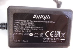 Блок питания AVAYA MU12-4050200-C5E DC 5V, 2A - Pic n 282154
