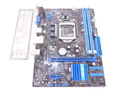 Материнская плата Socket 1155 ASUS P8H61-M LX3 рамка задних портов в комплекте