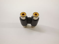 Переходник 2x гнездо RCA — 2x гнездо RCA