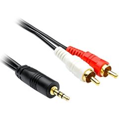 Аудио кабель 2RCA штекер — 3.5мм штекер 2 метра - Pic n 294842