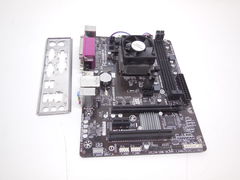 Материнская плата Socket AM1 (FS1B) Gigabyte GA-AM1M-S2P (rev. 1.0) С процессором 4 ядра AMD Sempron 3850 (1.3 ГГц)