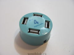 USB-хаб HB-6016H круглый голубой - Pic n 76729