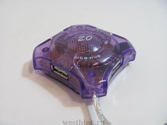 USB-хаб KB-264 фиолетово-прозрачный
