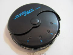 USB-хаб HB-04 круглый, поворотная крышка